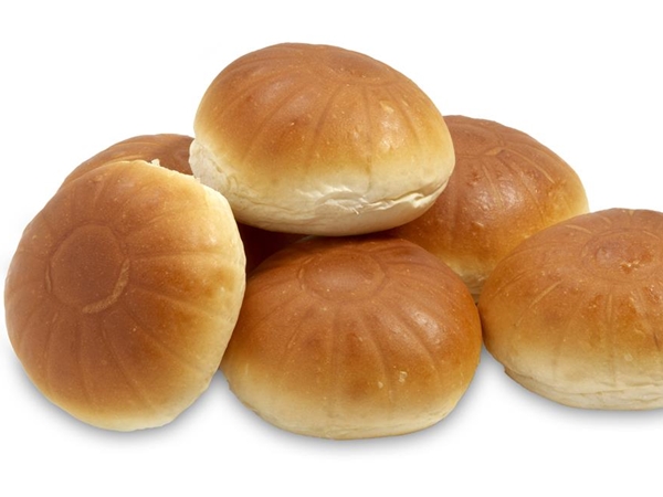 Wit bolletje&nbsp;verpakt per 2 x 6 stuks