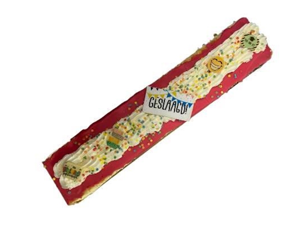 1/2 meter GESLAAGD tompoucentaart