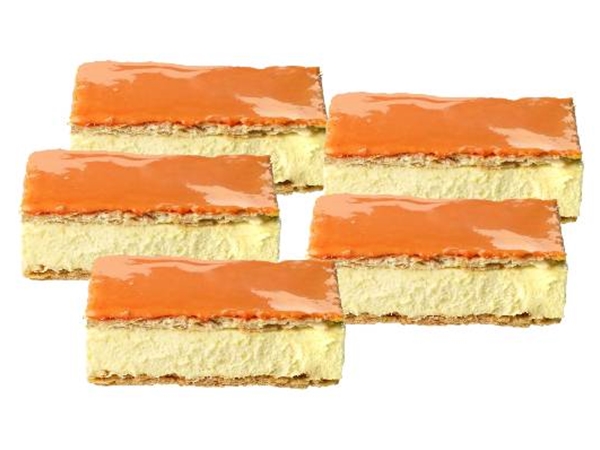 Oranje Tompouce zonder slagroom&nbsp;4+1 gratis