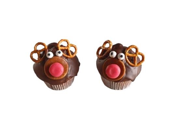 Kerst muffin rendier