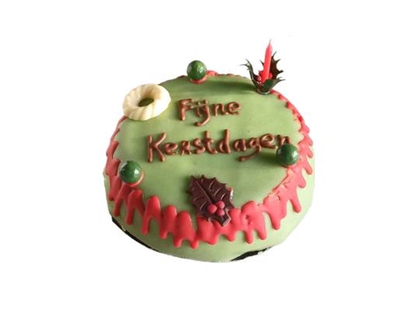 Marsepein Kersttaart 6 pers