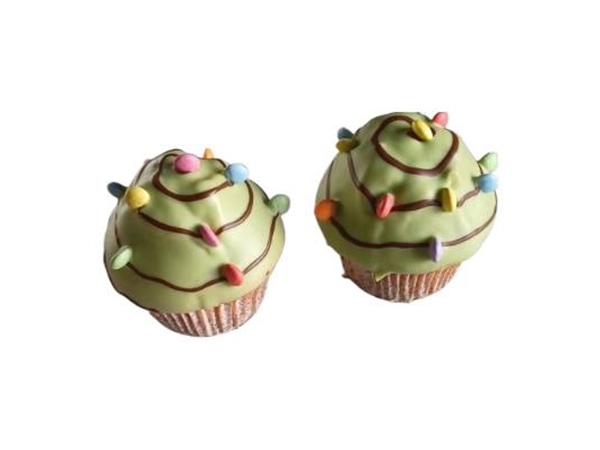 Kerstmuffin kerstboom