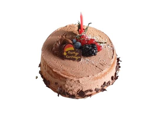 Kerst Dessertaartje chocolade 6 pers