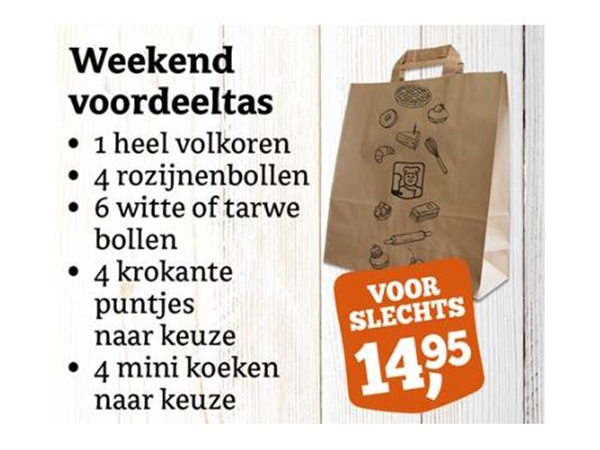 Weekend Voordeeltas